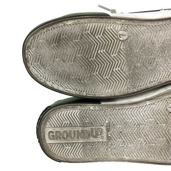 Ground Up Beetlejuice Hi Top-Women 7-Green/Black/White All-Over Print-Bat Charm - Picture 9 of 12